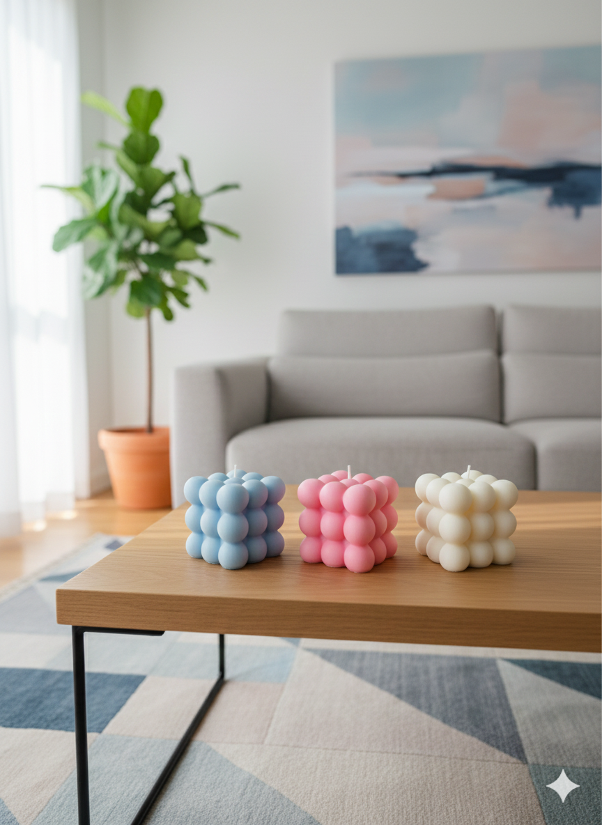 Bubble Candle 3 Pack